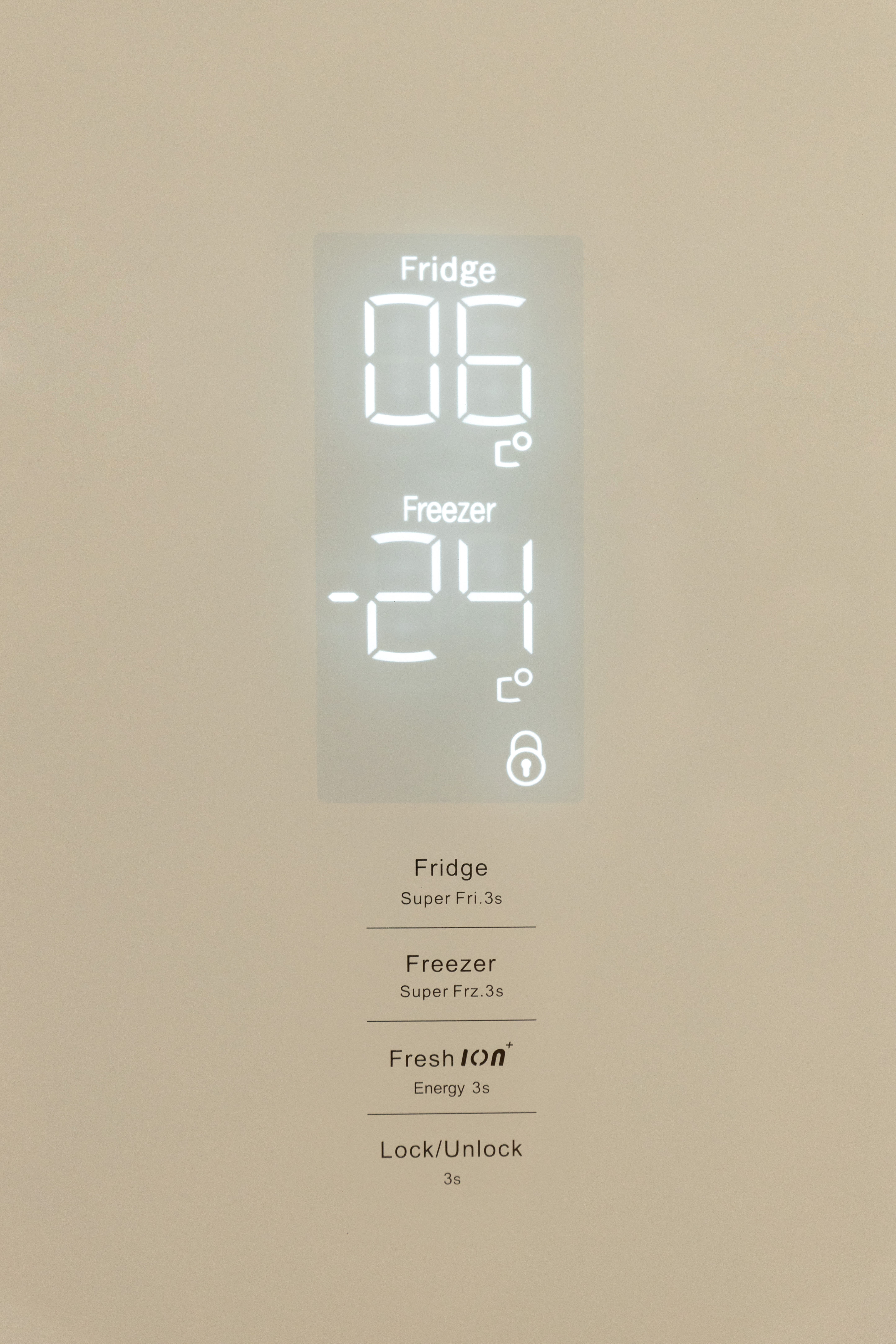 Холодильник HOLBERG HRM4688NDGBEi бежевое стекло