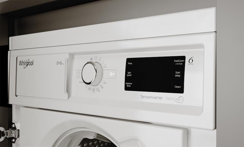 Встраиваемая стиральная машина с сушкой Whirlpool BIWDWG 861485 EU