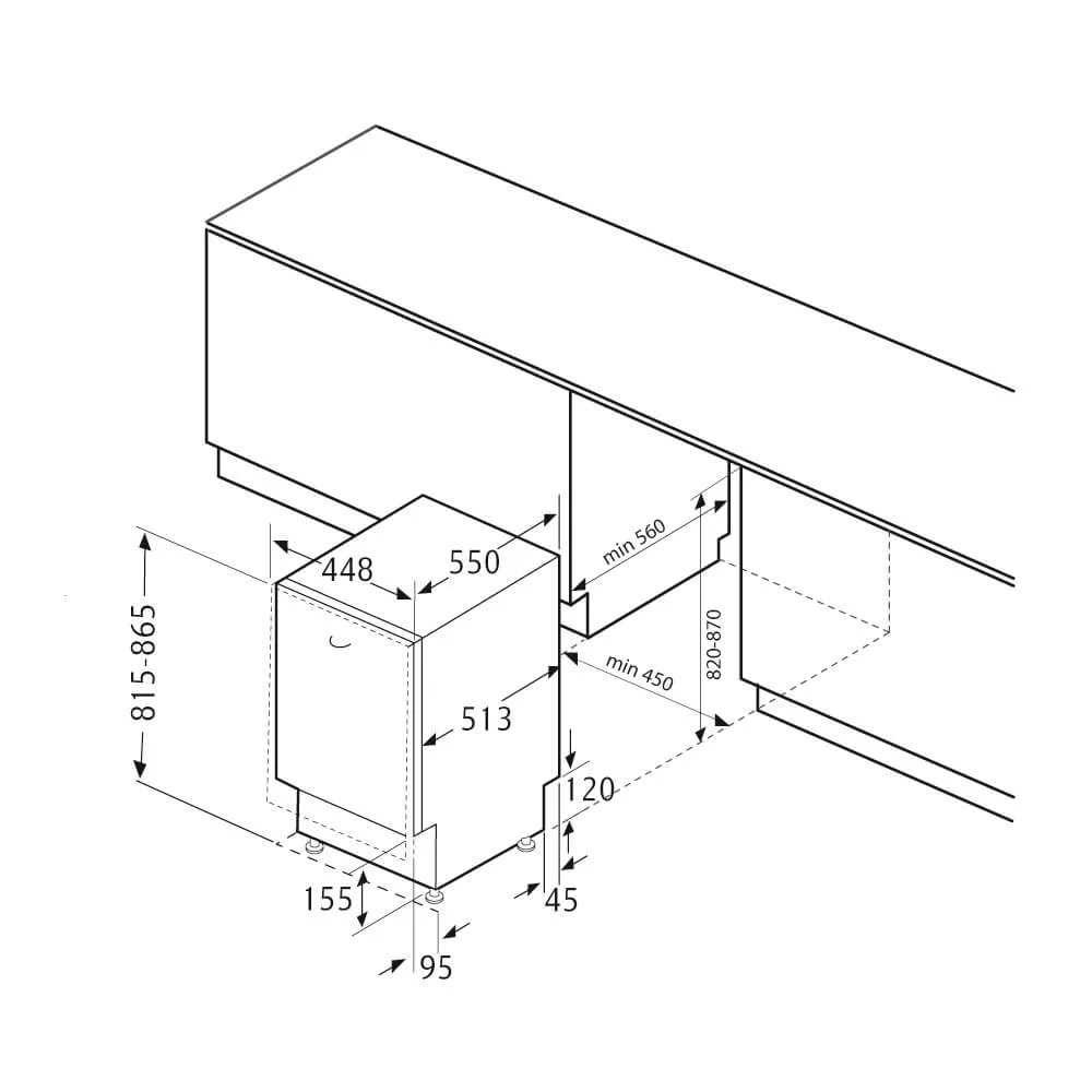 Посудомоечная машина KRONA GARDA 45 BI V2