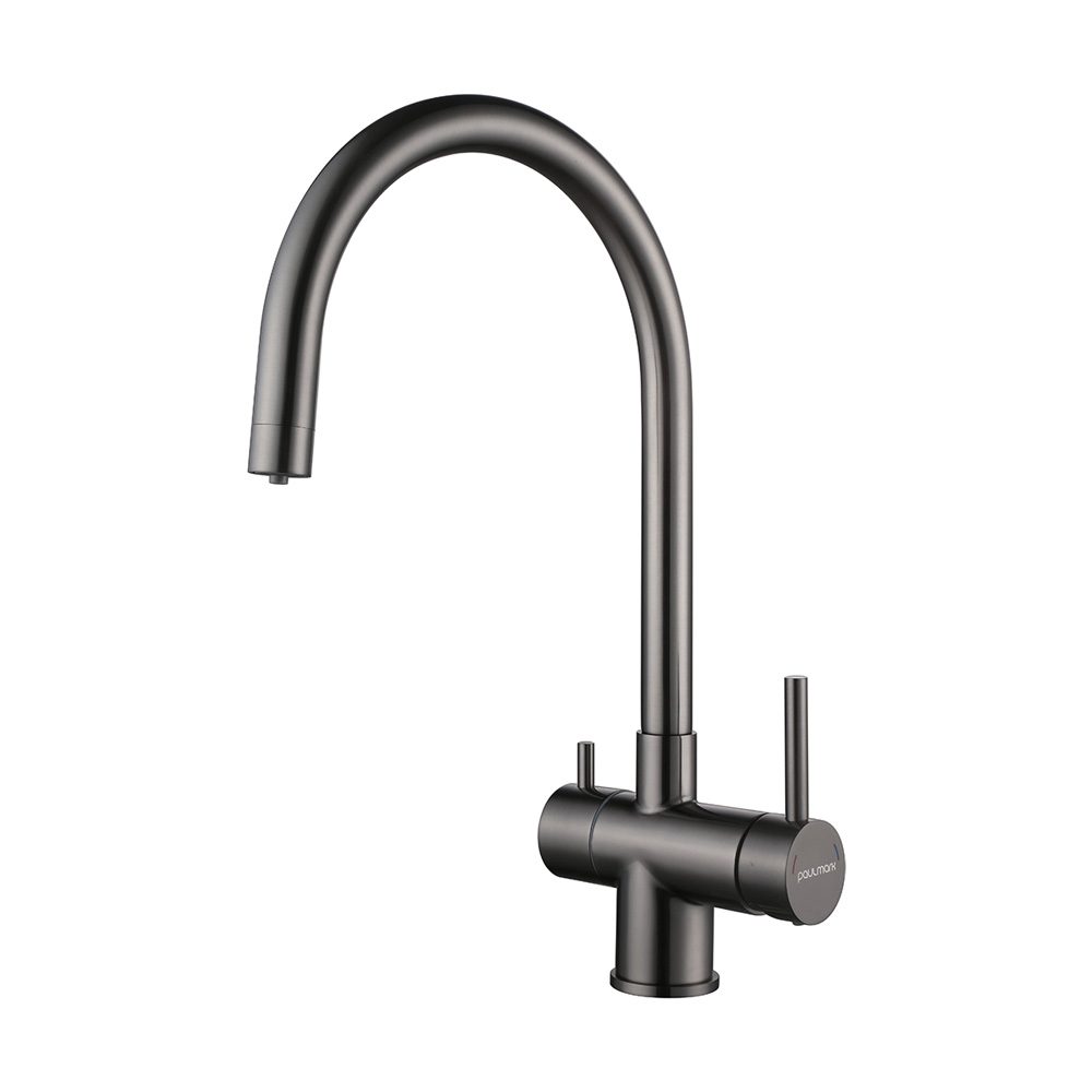 Смеситель Paulmark HELLER-BG He213218-BG, вороненая сталь