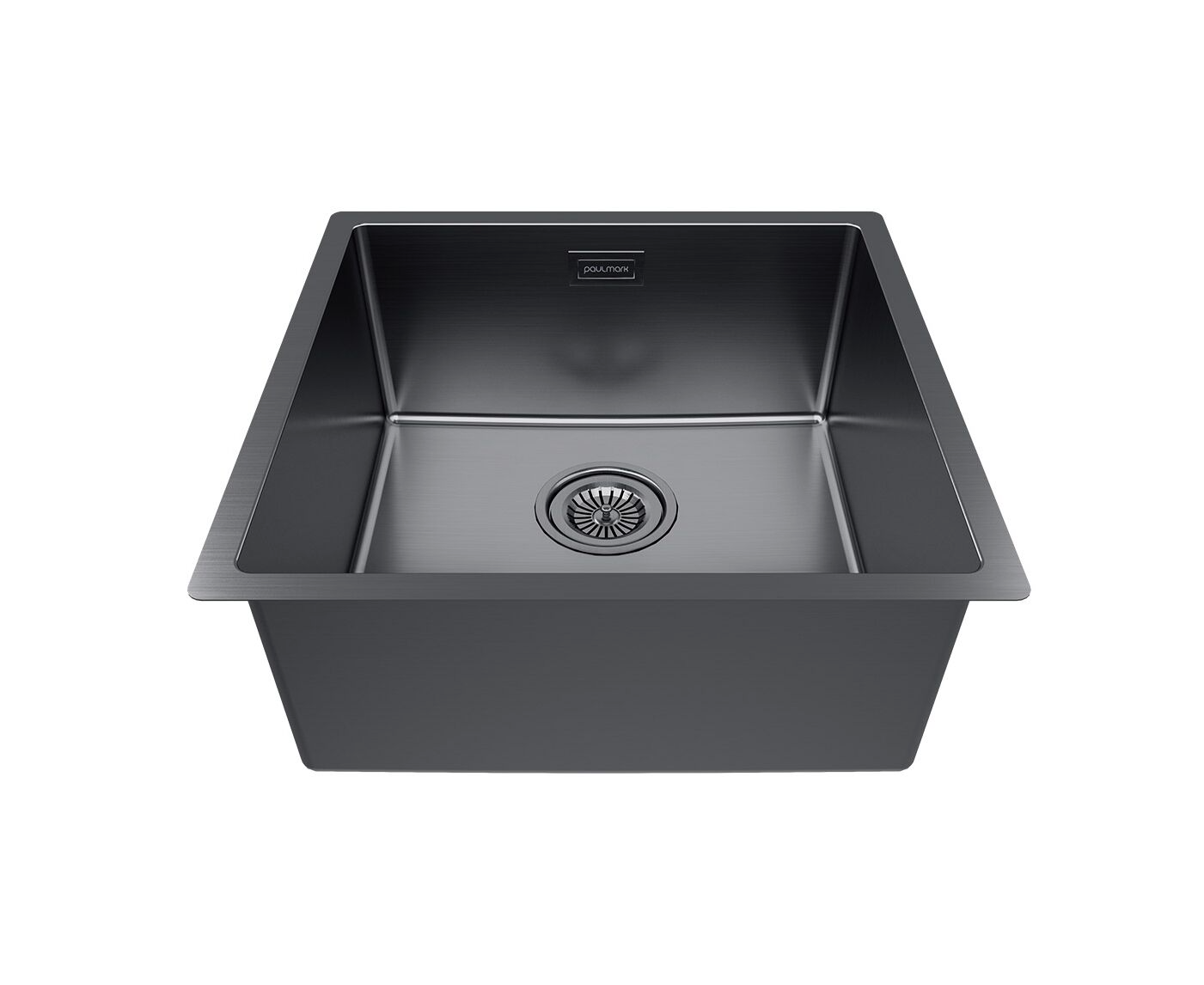 Мойка Paulmark LASSAN 44UNI-GM, вороненая сталь