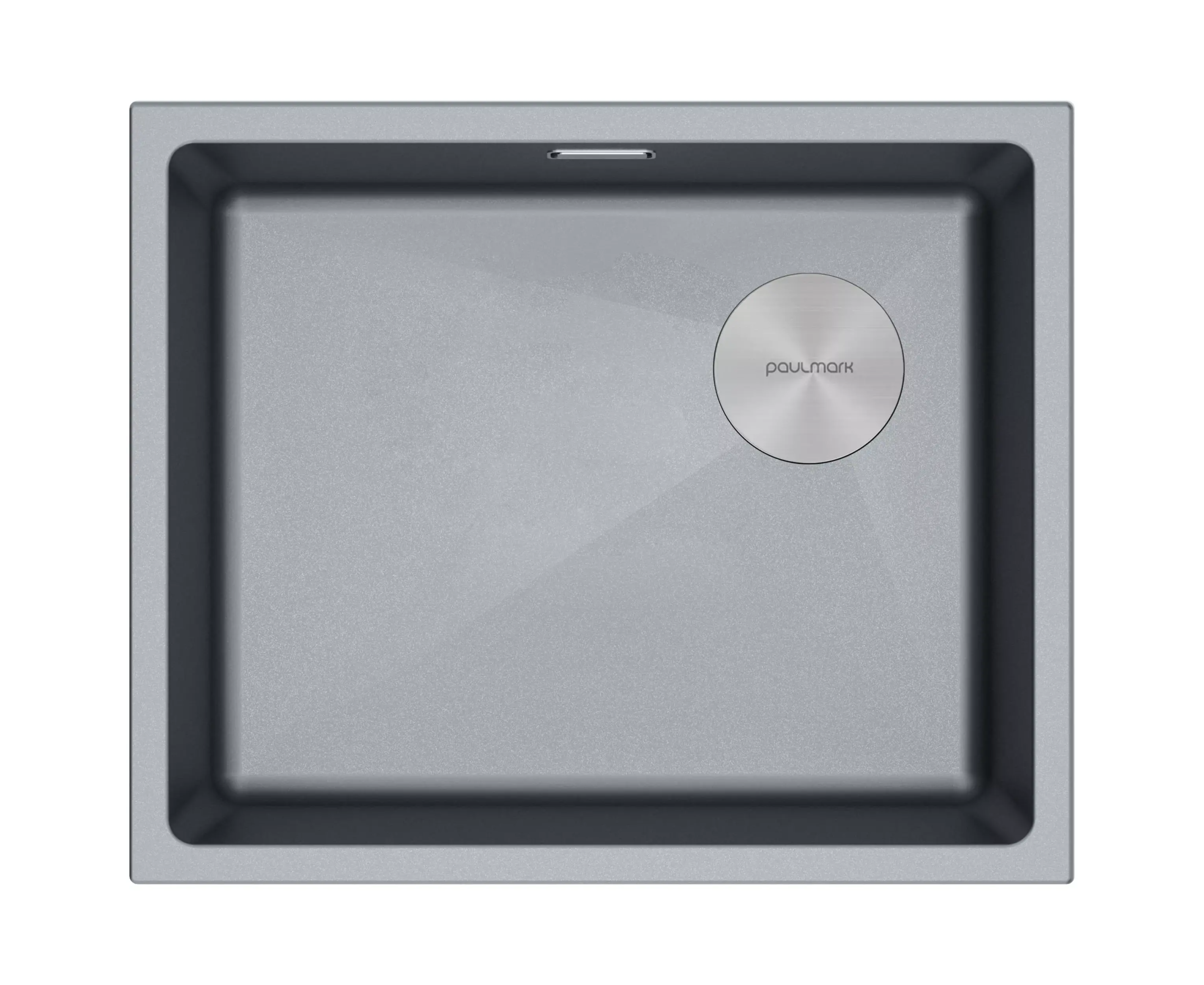 Мойка Paulmark LUMI 55UNI-SKEW-GRM, серый металлик