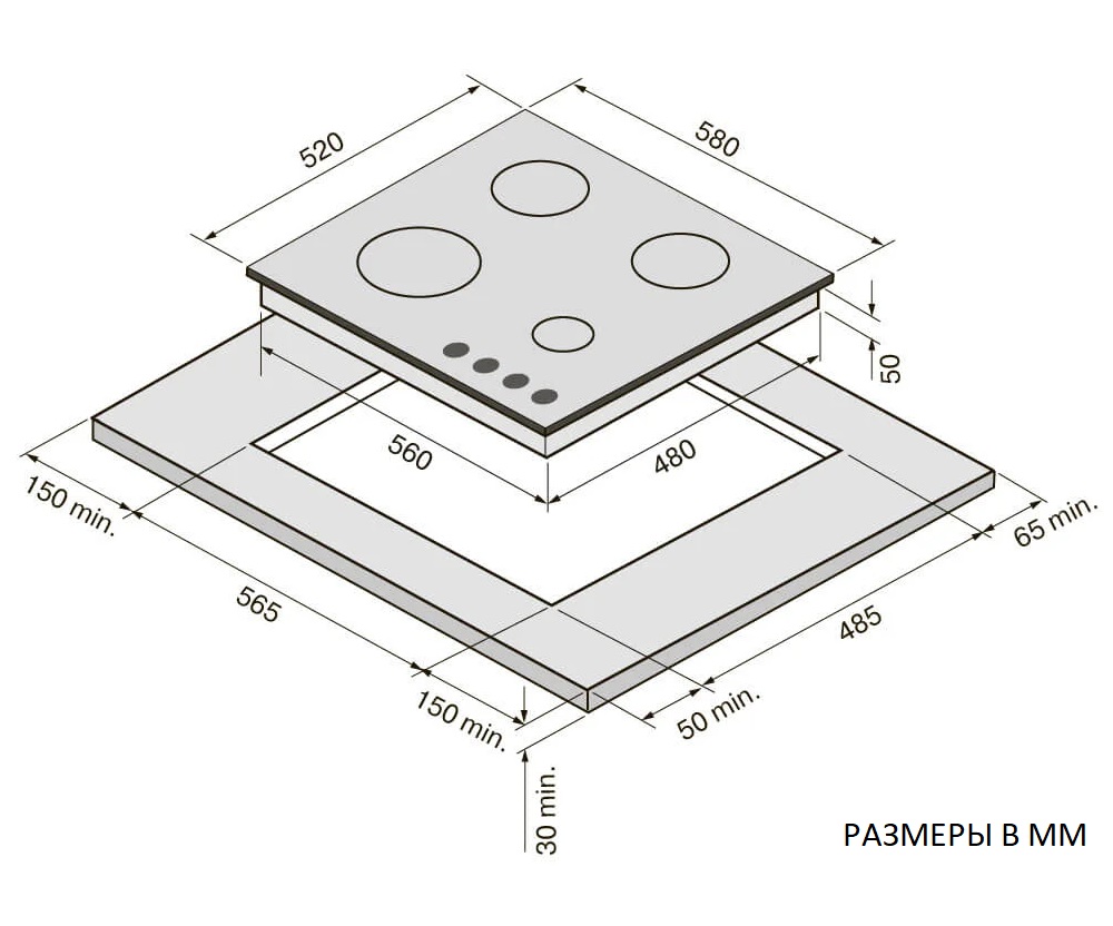Панель KRONA NEBEL 60 WH W