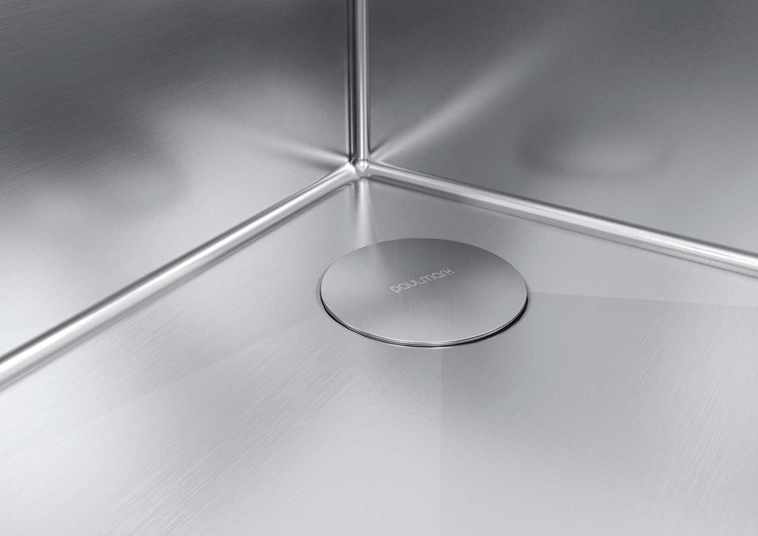 Мойка Paulmark NEXT-SKEW 54UNI-BS, брашированная сталь