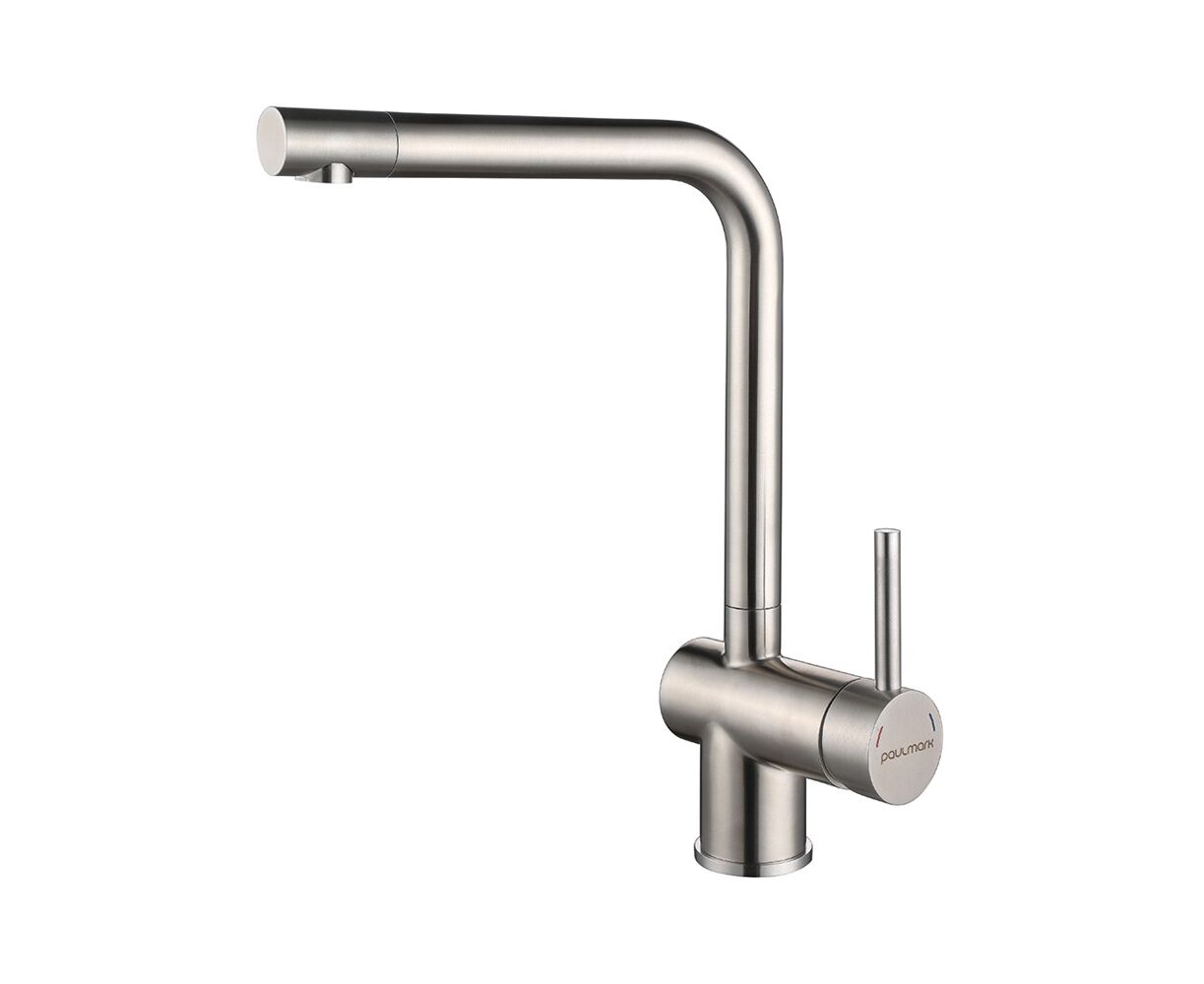 Смеситель Paulmark SPRING-BS, Sp212067-BS, брашированная сталь