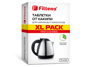 Таблетки от накипи Filtero для чайников и термопотов, XL Pack, арт. 609