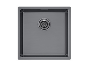 Мойка Paulmark LASSAN 44UNI-GM, вороненая сталь