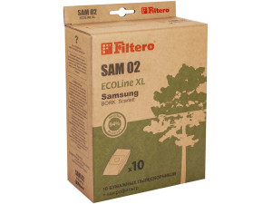 Пылесборники Ecoline Filtero SAM02(10+фильтр)