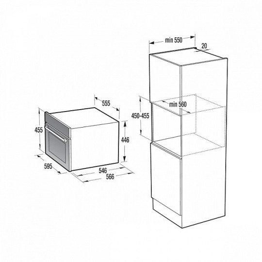 Духовка c СВЧ Gorenje BCM4058B Духовка c СВЧ Gorenje BCM4058B