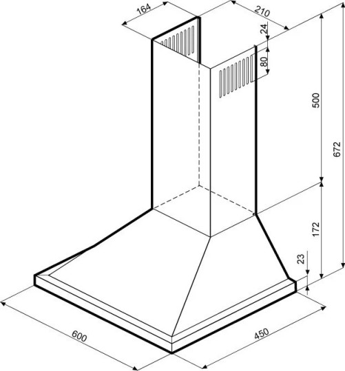 Вытяжка KRONA BELLA 600 BLACK