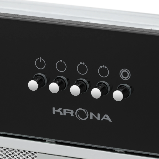 Вытяжка KRONA ELISA 600 GLASS BLACK PB