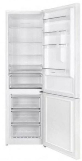 Холодильник HOLBERG HRB2001NDGW белое стекло
