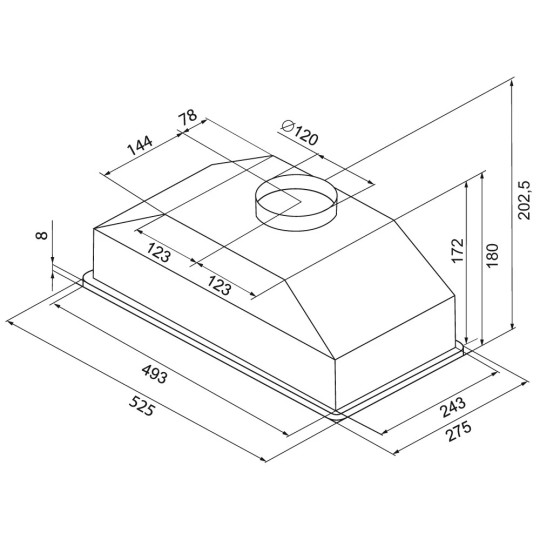 Вытяжка KRONA KATE INOX PB V2