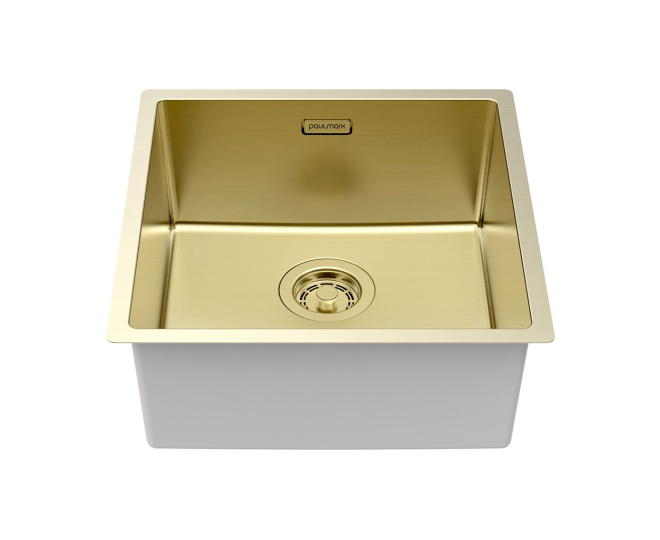 Мойка Paulmark LASSAN 44UNI-LG, светлое золото