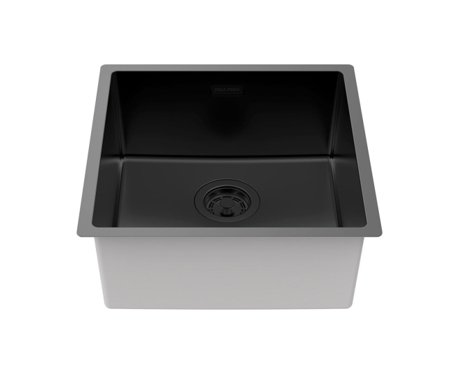 Мойка Paulmark LASSAN 44UNI-MBN, матовый черный