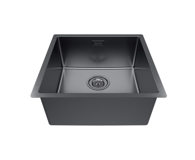 Мойка Paulmark LASSAN 44UNI-GM, вороненая сталь