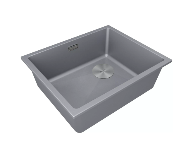 Мойка Paulmark LUMI 55UNI-SKEW-GRM, серый металлик