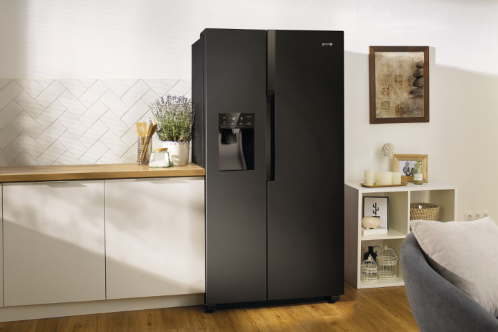 Холодильник SIDE BY SIDE Gorenje NRS9EVB