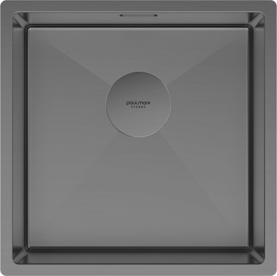 Мойка Paulmark NEXT 44UNI-GM, вороненая сталь