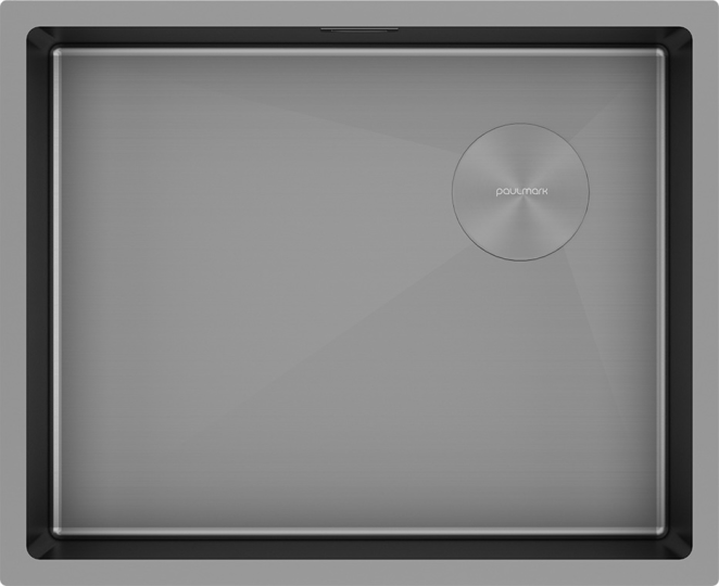 Мойка Paulmark NEXT-SKEW 54UNI-MG, матовый серый
