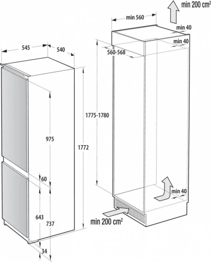 Холодильник Gorenje NRKI517E41 Холодильник Gorenje NRKI517E41