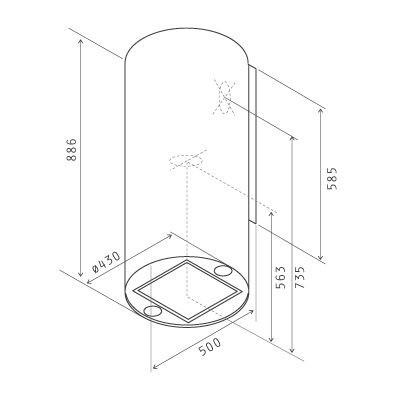 Вытяжка Jetair PIPE IX/A/43