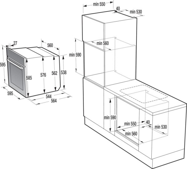 Духовка Gorenje BFS6148B с паром Духовка Gorenje BFS6148B с паром