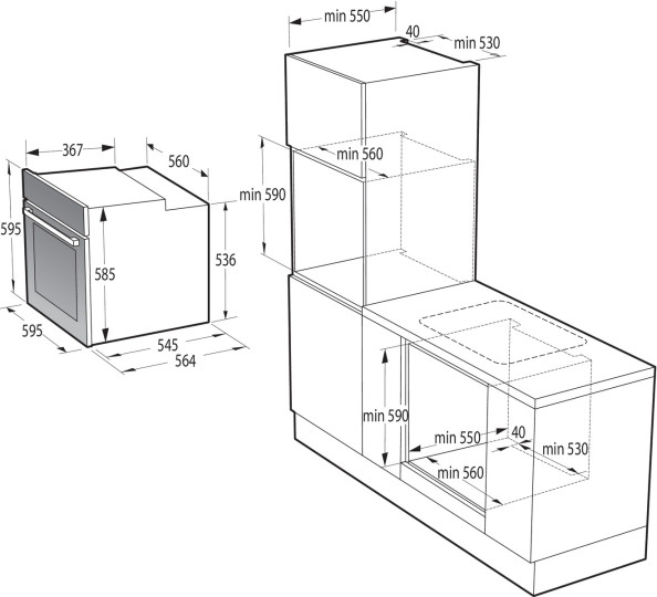 Духовка GORENJE BO6735CLB