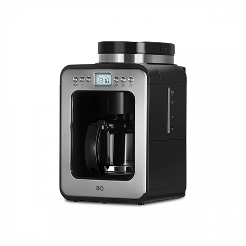 Кофеварка капельная со встроенной кофемолкой BQ CM7001 стальной-черный