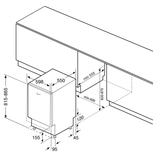 Посудомоечная машина KRONA WESPA 60 BI V2