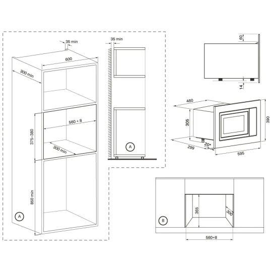 Микроволновая печь KRONA WINDEN 60 BL